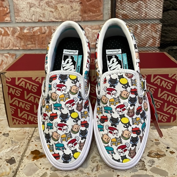 Vans Classic slip on comfy Cush puppies and kittens - Picture 2 of 8